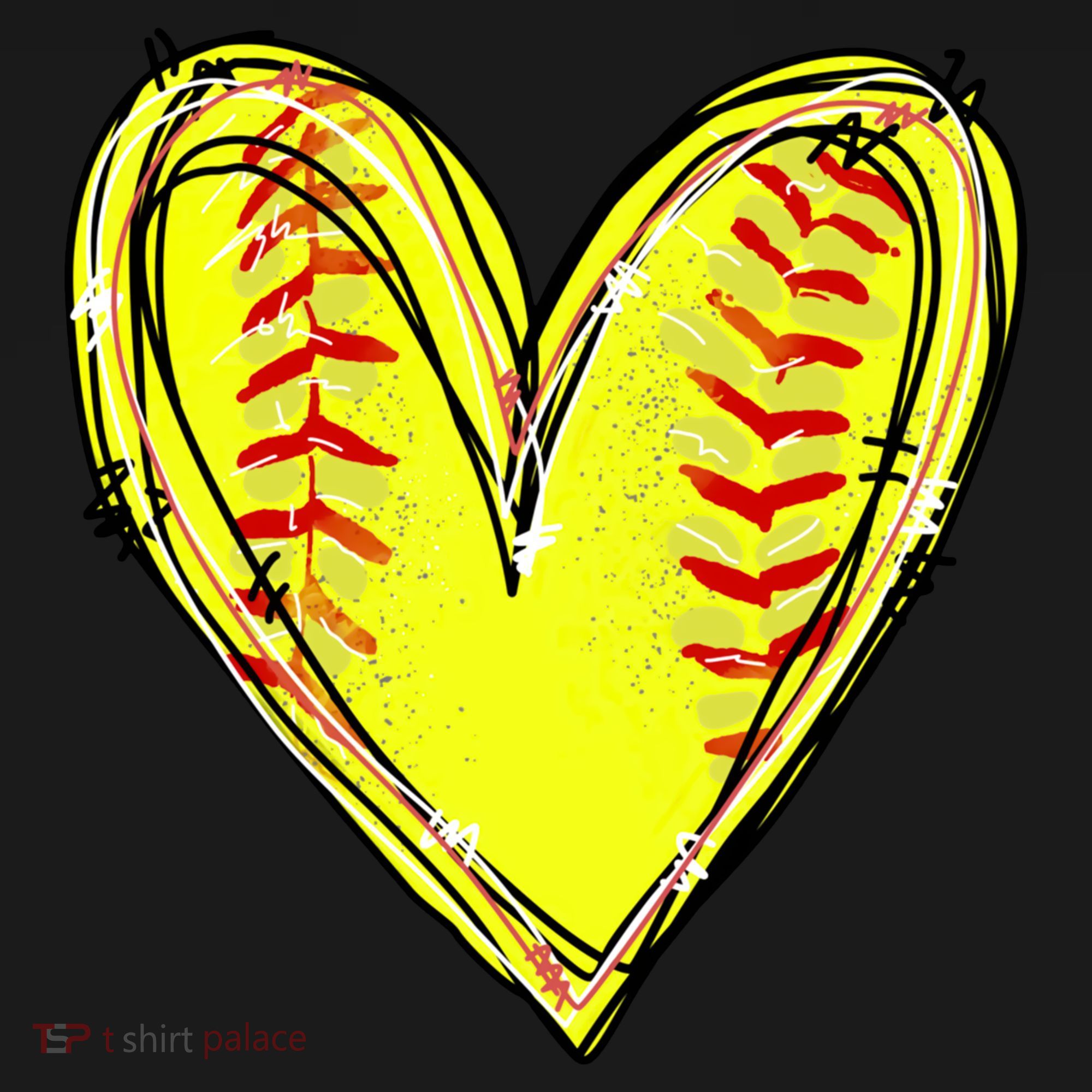 Softball Game Softball Heart Day Softball Lovers Polo