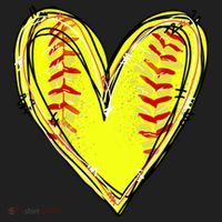 Softball Game Softball Heart Day Softball Lovers Tumbler thumb 3