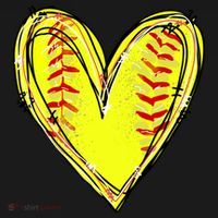 Softball Game Softball Heart Day Softball Lovers Mousepad thumb 1