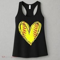 Softball Game Softball Heart Day Softball Lovers Women's Tank Top thumb 3