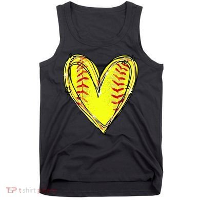 Softball Game Softball Heart Day Softball Lovers Tank Top