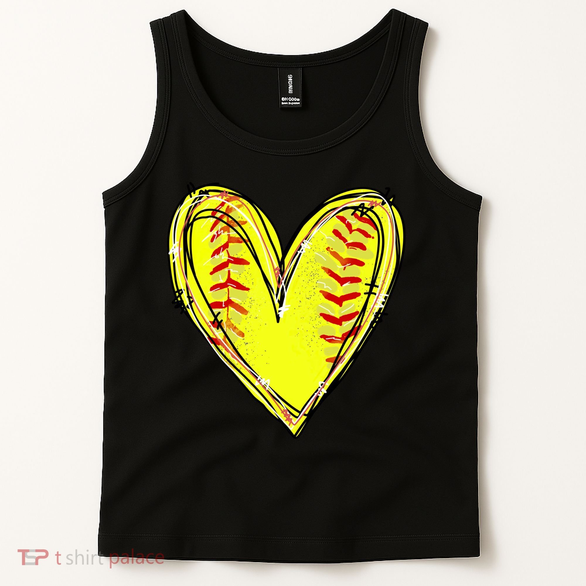 Softball Game Softball Heart Day Softball Lovers Tank Top