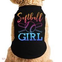 Softball Girls Softball Player Softball Girl Doggie Tank thumb 0