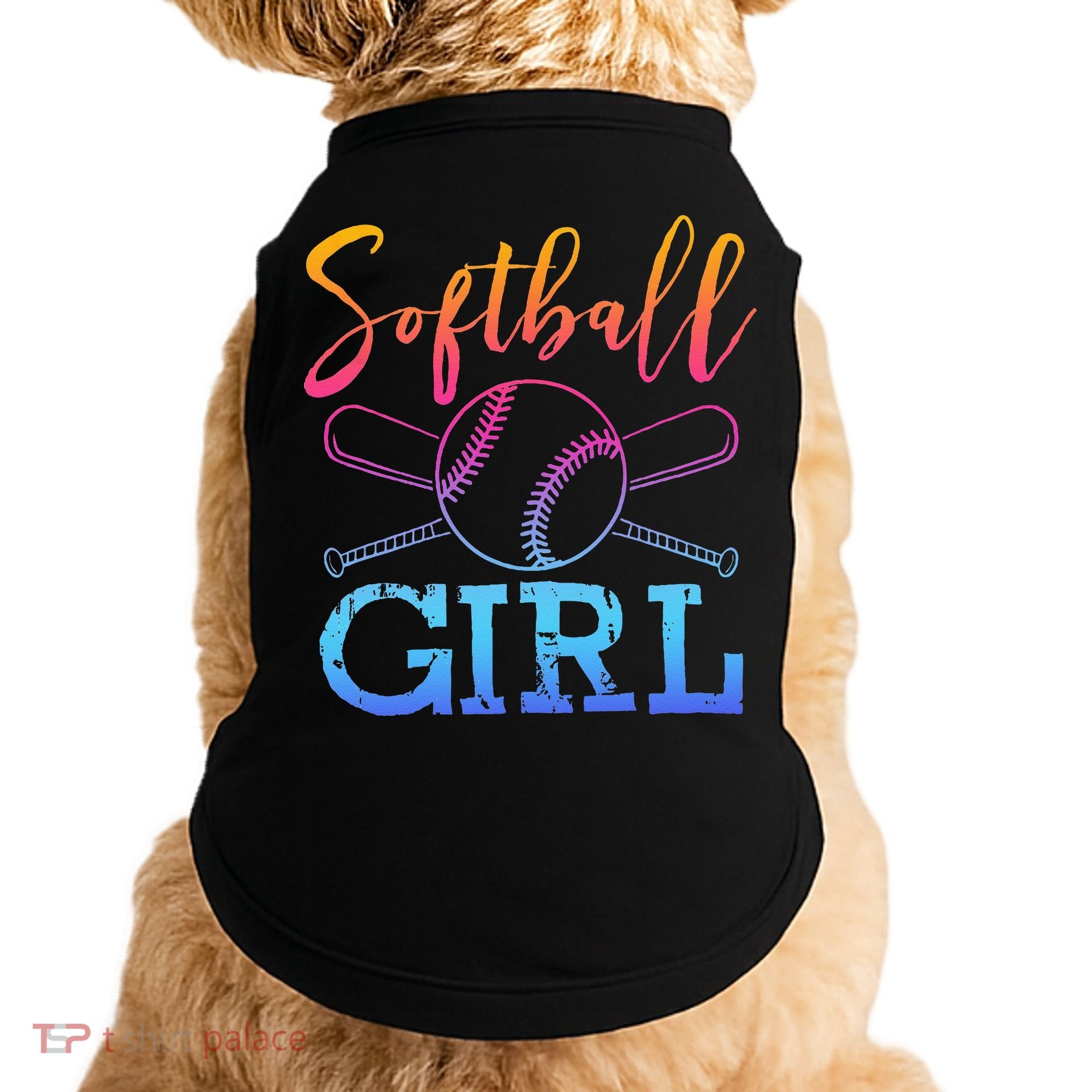 Softball Girls Softball Player Softball Girl Doggie Tank