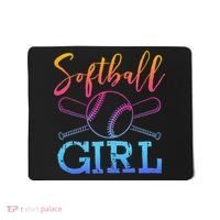 Softball Girls Softball Player Softball Girl Mousepad thumb 0