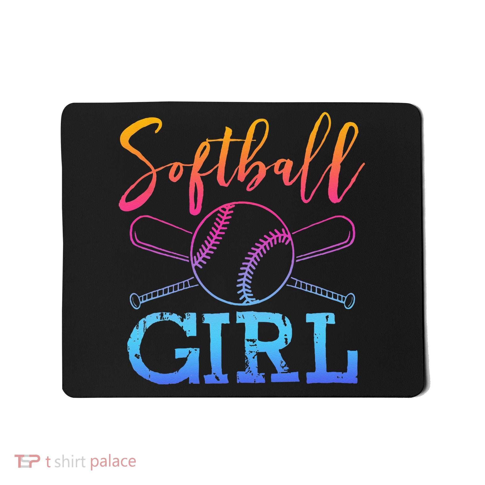 Softball Girls Softball Player Softball Girl Mousepad