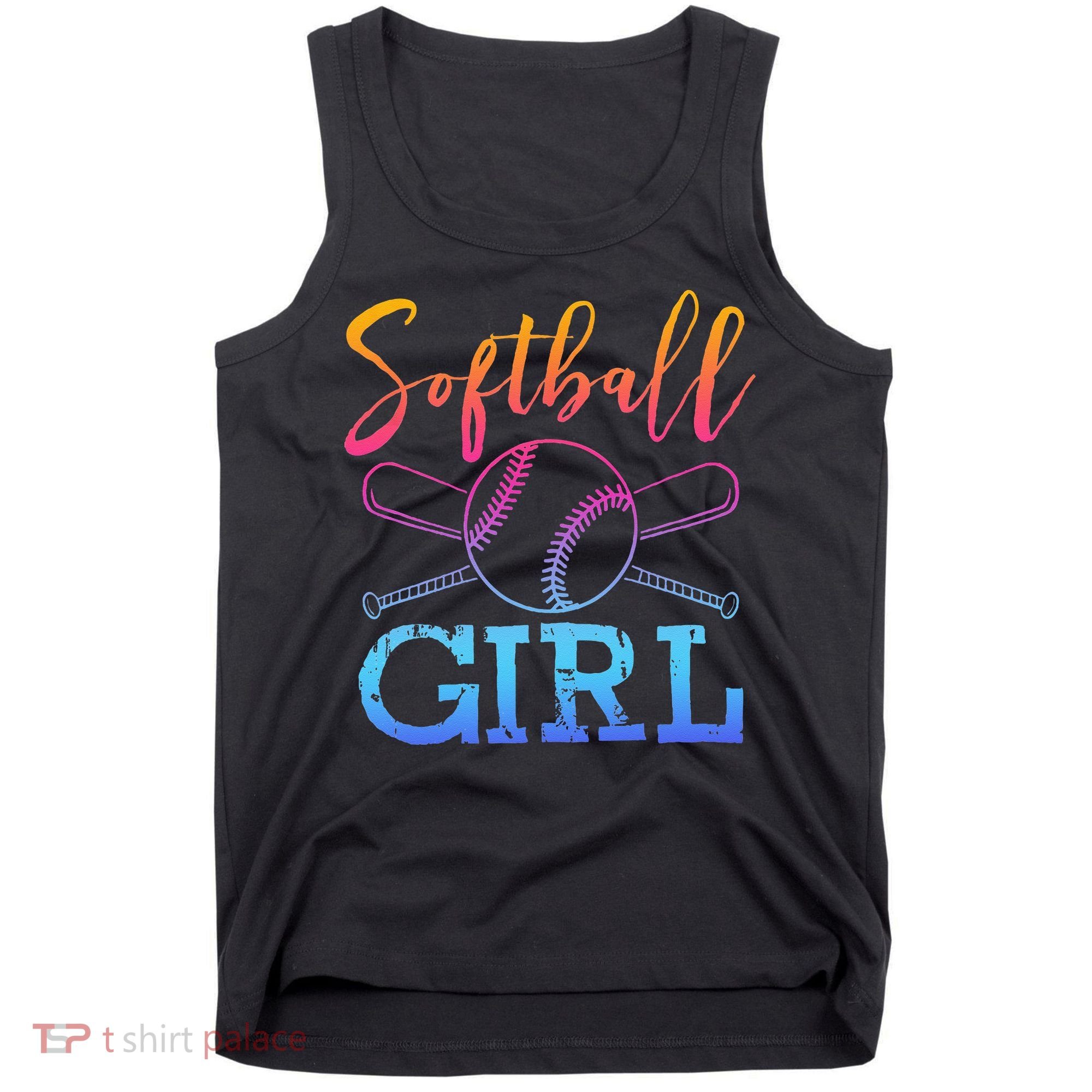 Softball Girls Softball Player Softball Girl Tank Top