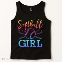 Softball Girls Softball Player Softball Girl Tank Top thumb 2