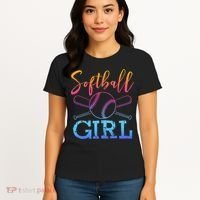 Softball Girls Softball Player Softball Girl Women's T-Shirt thumb 4