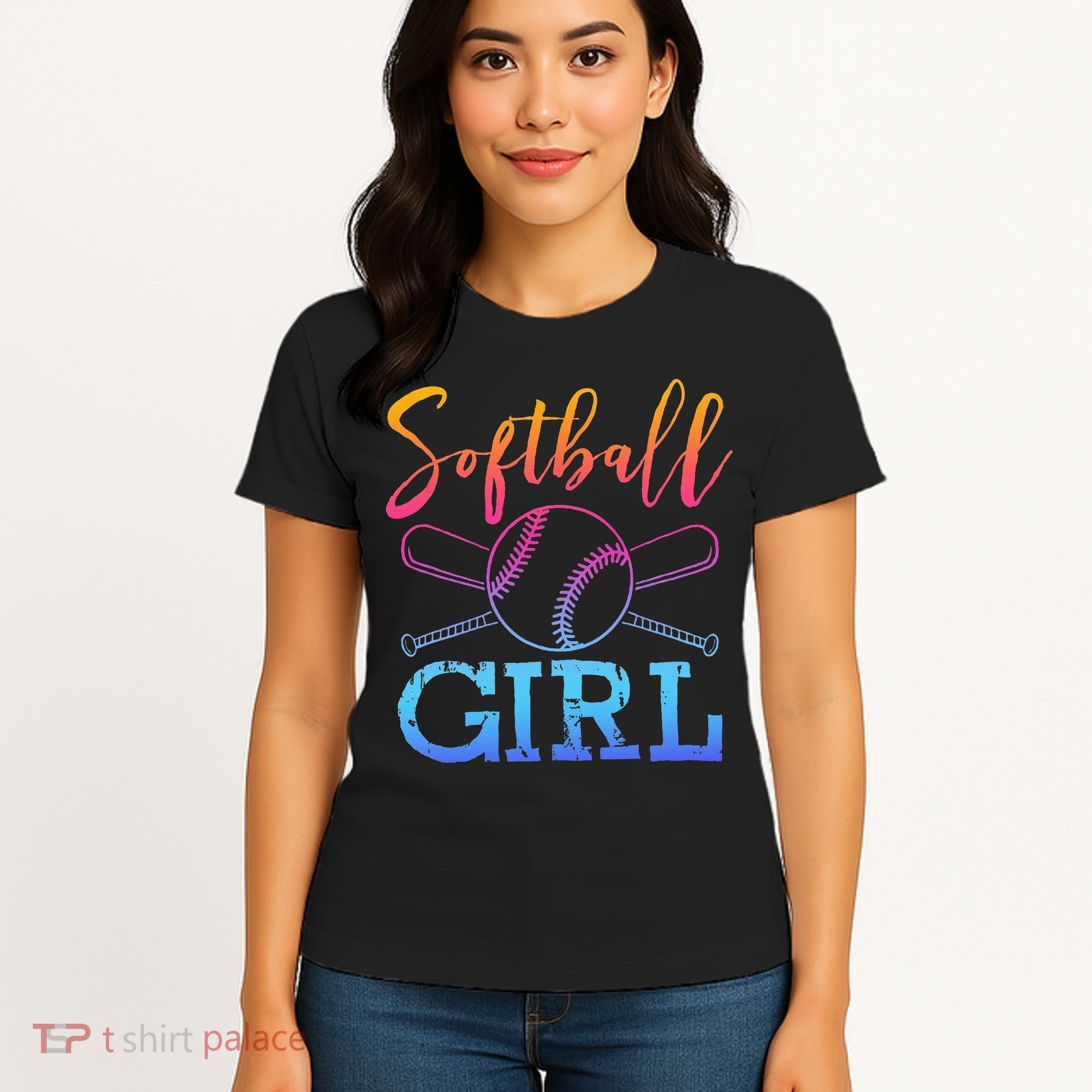 Softball Girls Softball Player Softball Girl Women's T-Shirt