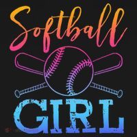 Softball Girls Softball Player Softball Girl Kids Sweatshirt thumb 2