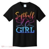 Softball Girls Softball Player Softball Girl Kids T-Shirt thumb 0