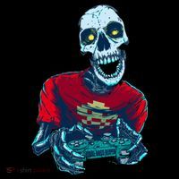 Scary Gamer Skeleton Playing Video Games Graphic Coffee Mug thumb 5