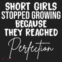 Short Girls Stopped Growing Perfection Women's Sweatshirt thumb 2