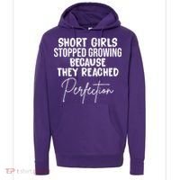 Short Girls Stopped Growing Perfection Hoodie thumb 0