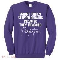 Short Girls Stopped Growing Perfection Sweatshirt thumb 0