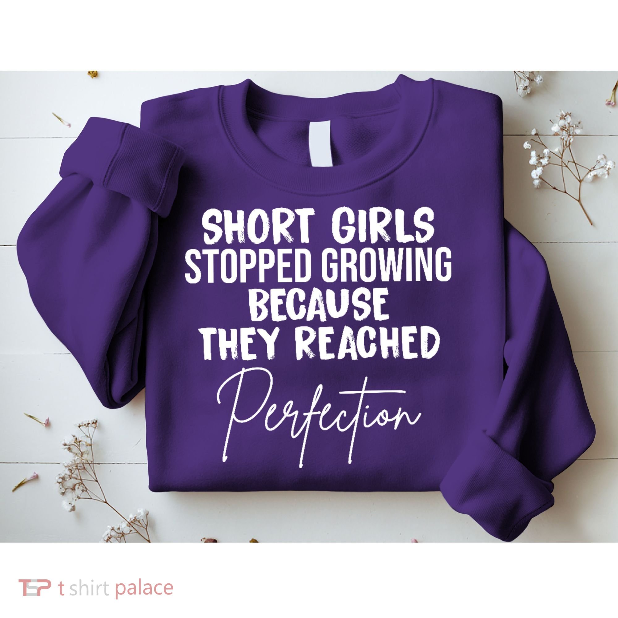 Short Girls Stopped Growing Perfection Sweatshirt