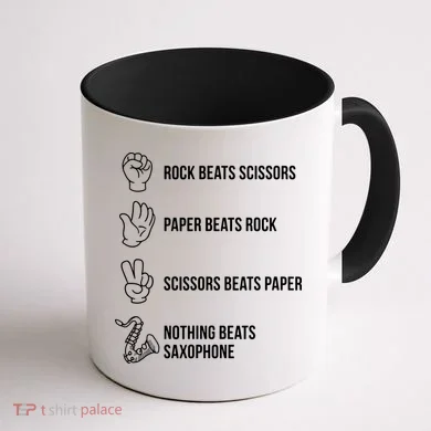 Saxophone Gift Coffee Mug back