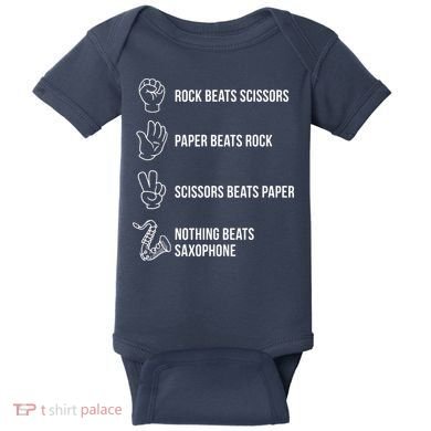 Saxophone Gift Baby Bodysuit