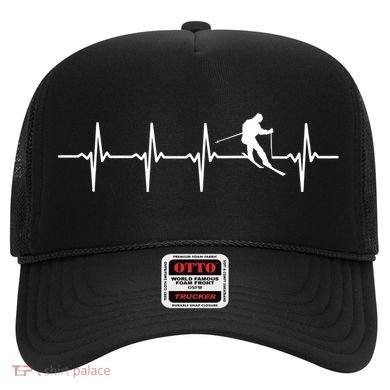 Skiing Gift Ski Heartbeat Gift For Skiers Cool Gift Hat