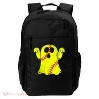 Softball Ghost Softball Lover Halloween Costume Backpack thumb 0