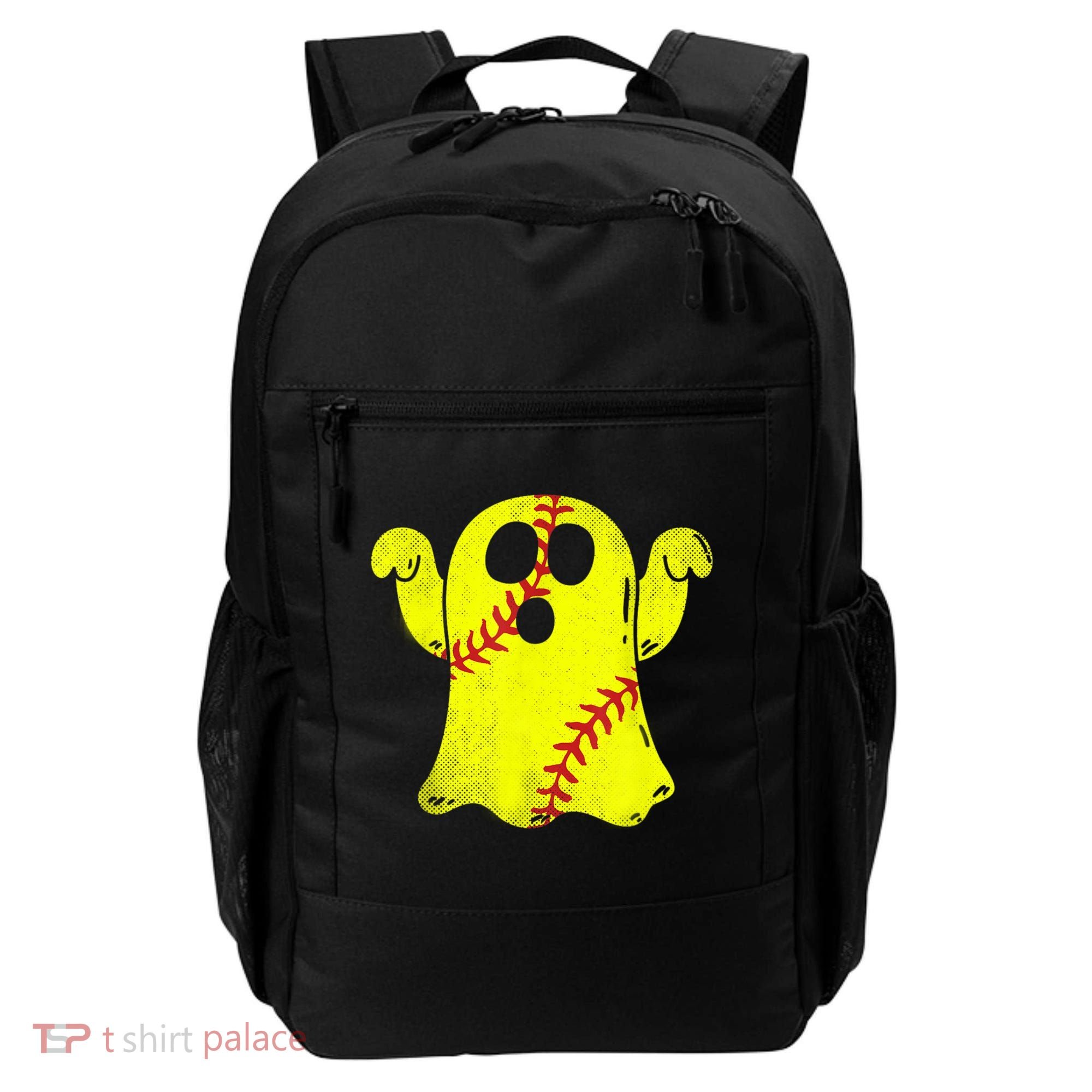 Softball Ghost Softball Lover Halloween Costume Backpack