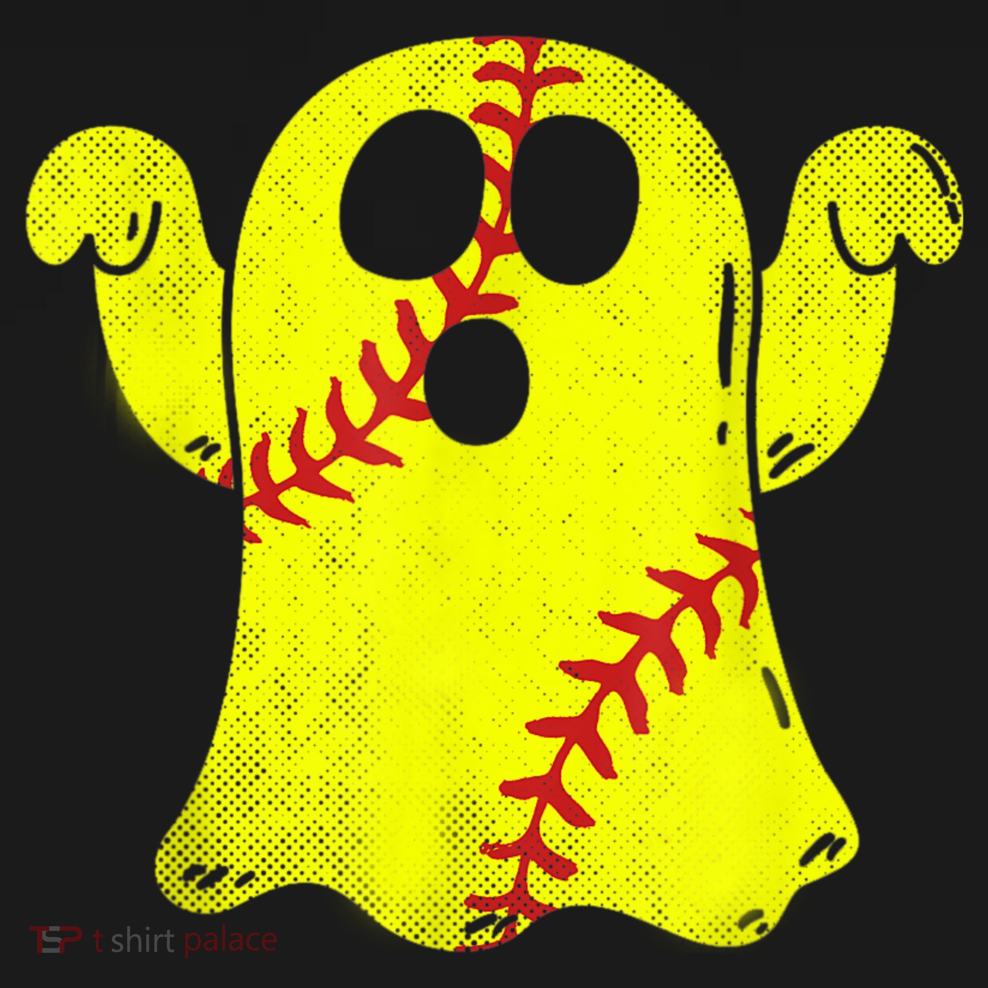 Softball Ghost Softball Lover Halloween Costume Bucket Hat