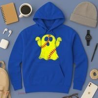 Softball Ghost Softball Lover Halloween Costume Hoodie thumb 3