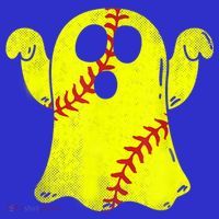 Softball Ghost Softball Lover Halloween Costume Hoodie thumb 7