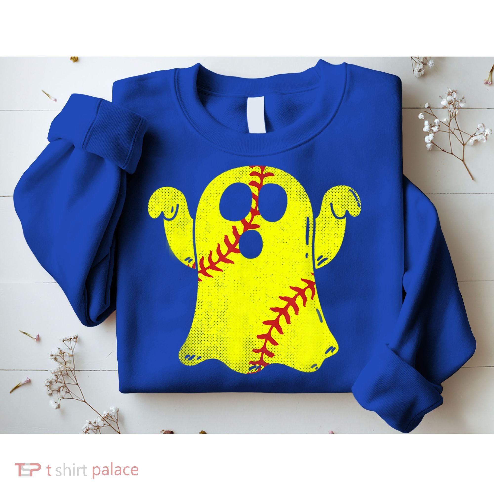 Softball Ghost Softball Lover Halloween Costume Sweatshirt