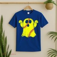 Softball Ghost Softball Lover Halloween Costume T-Shirt thumb 2