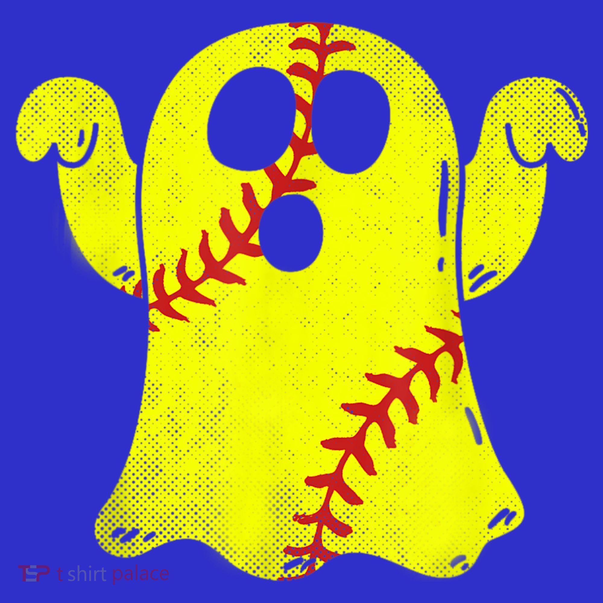 Softball Ghost Softball Lover Halloween Costume T-Shirt