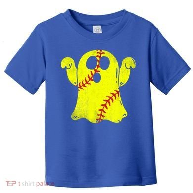 Softball Ghost Softball Lover Halloween Costume Toddler T-Shirt