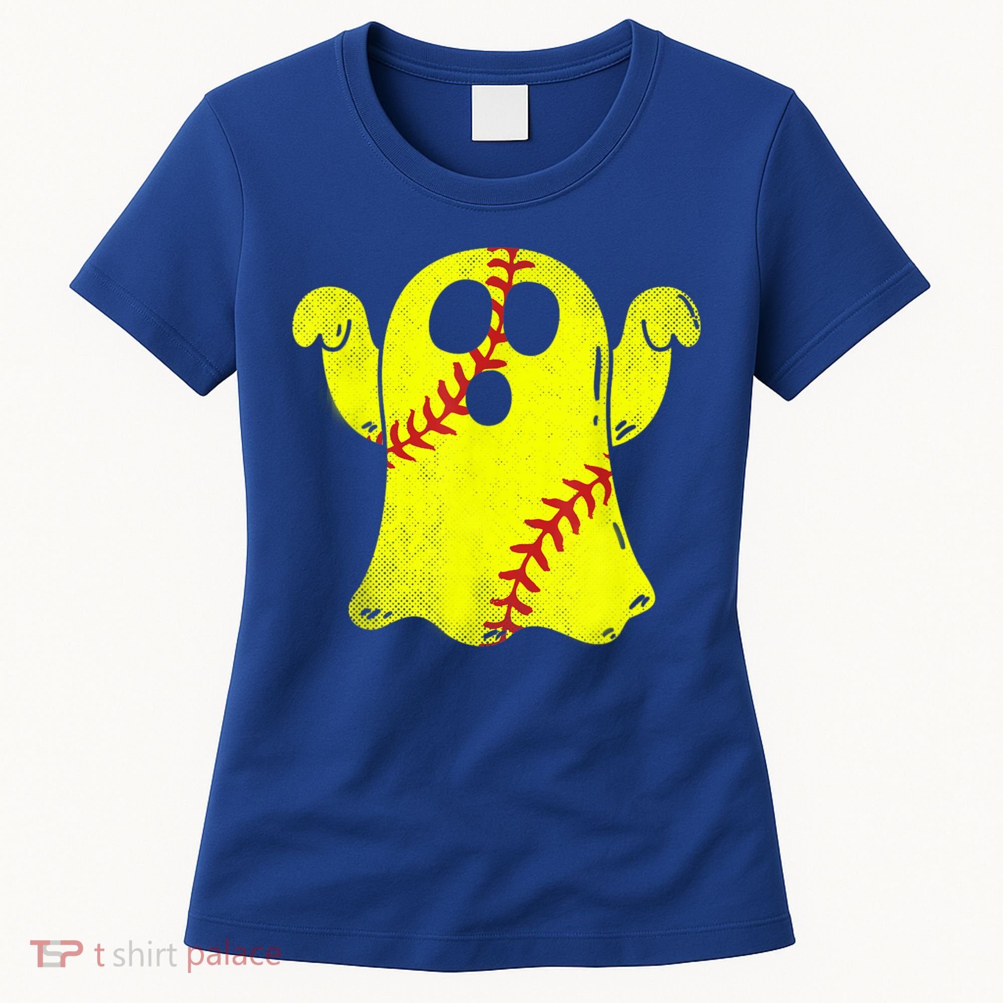 Softball Ghost Softball Lover Halloween Costume Women's T-Shirt