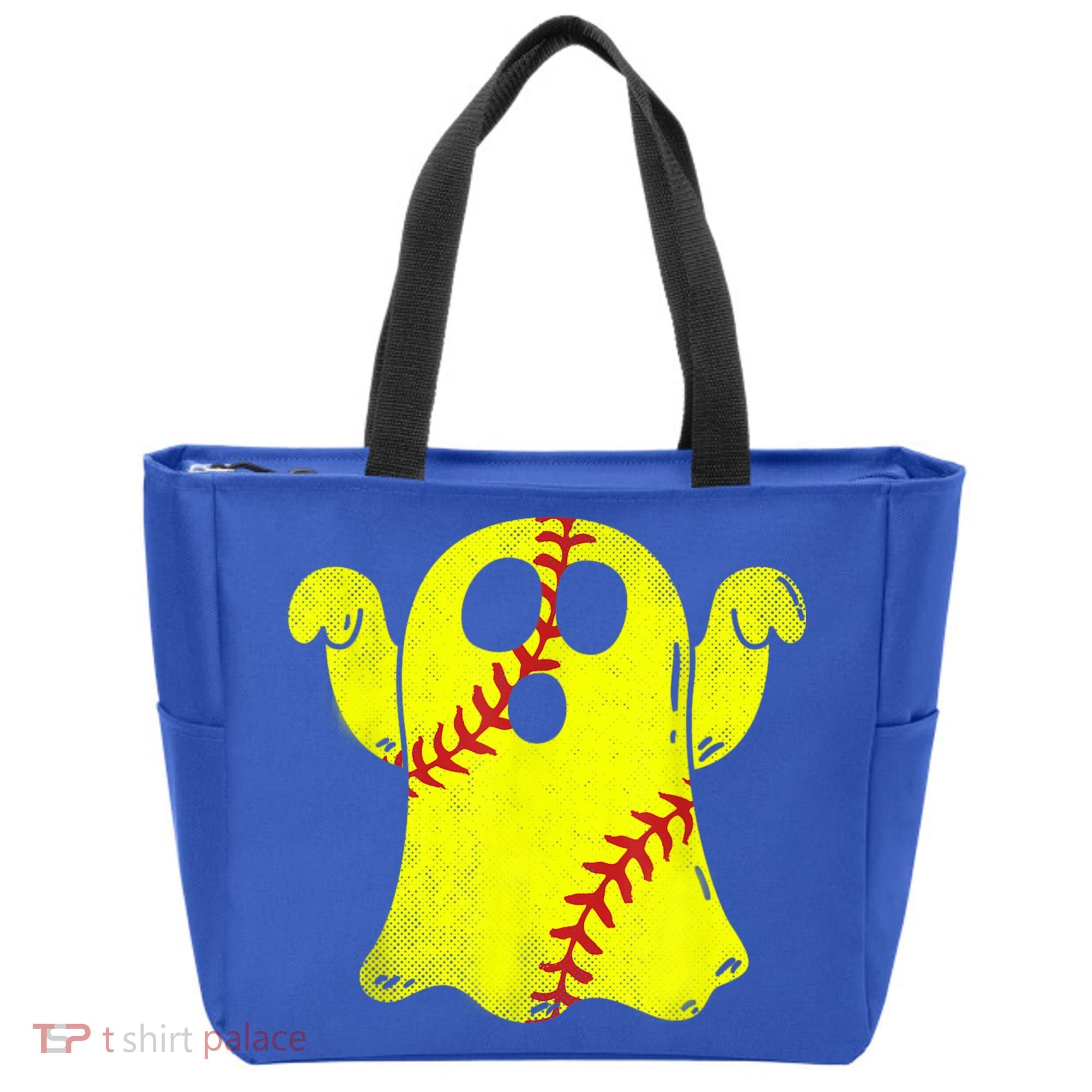Softball Ghost Softball Lover Halloween Costume Tote Bag