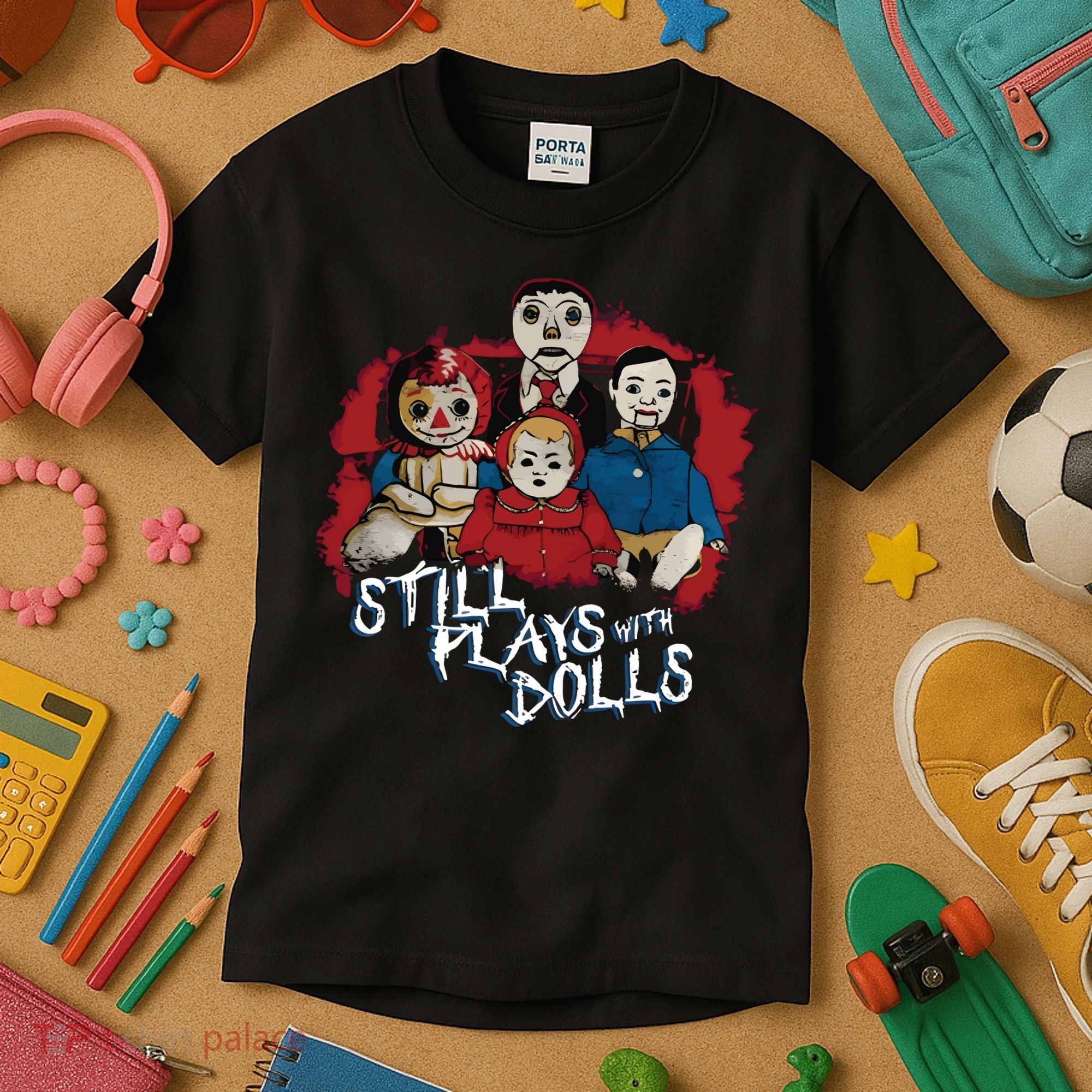 Steve Gonsalves Still Plays With Dolls New Kids T-Shirt