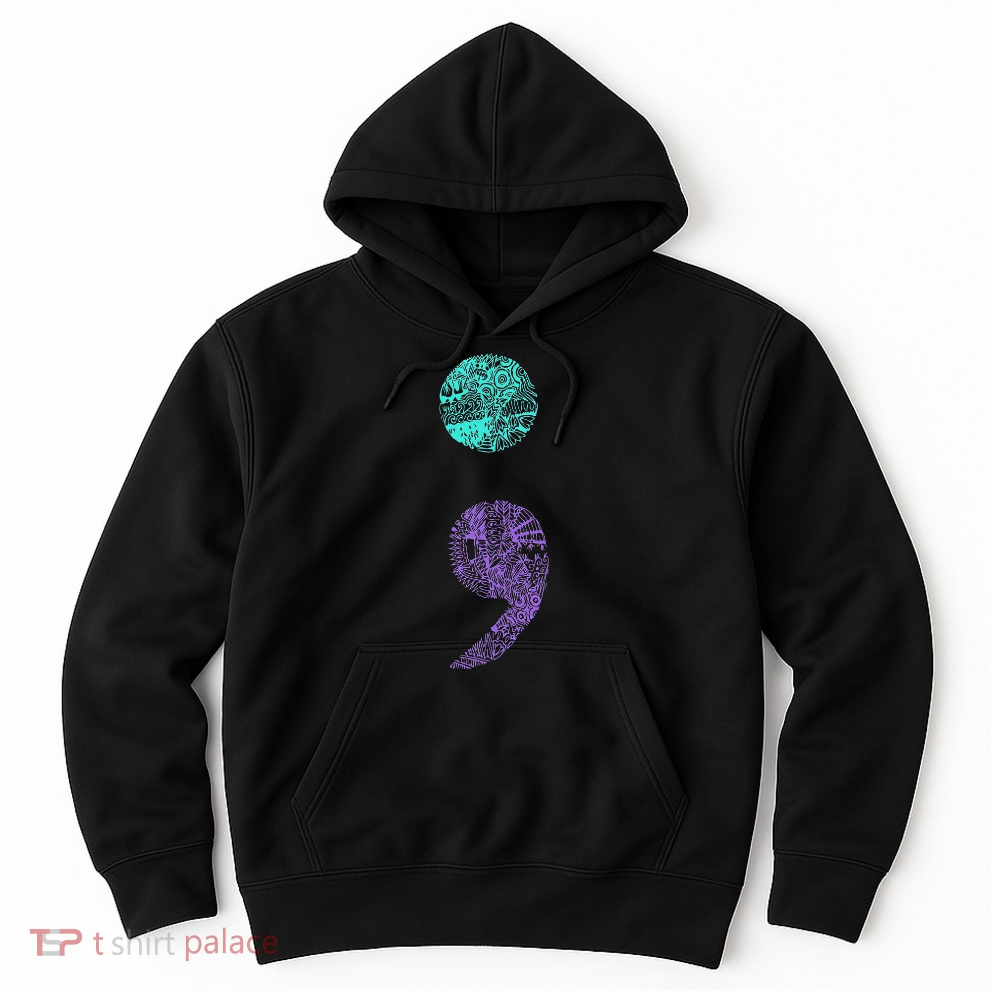 Semicolon Gift Suicide Prevention Awareness Hoodie