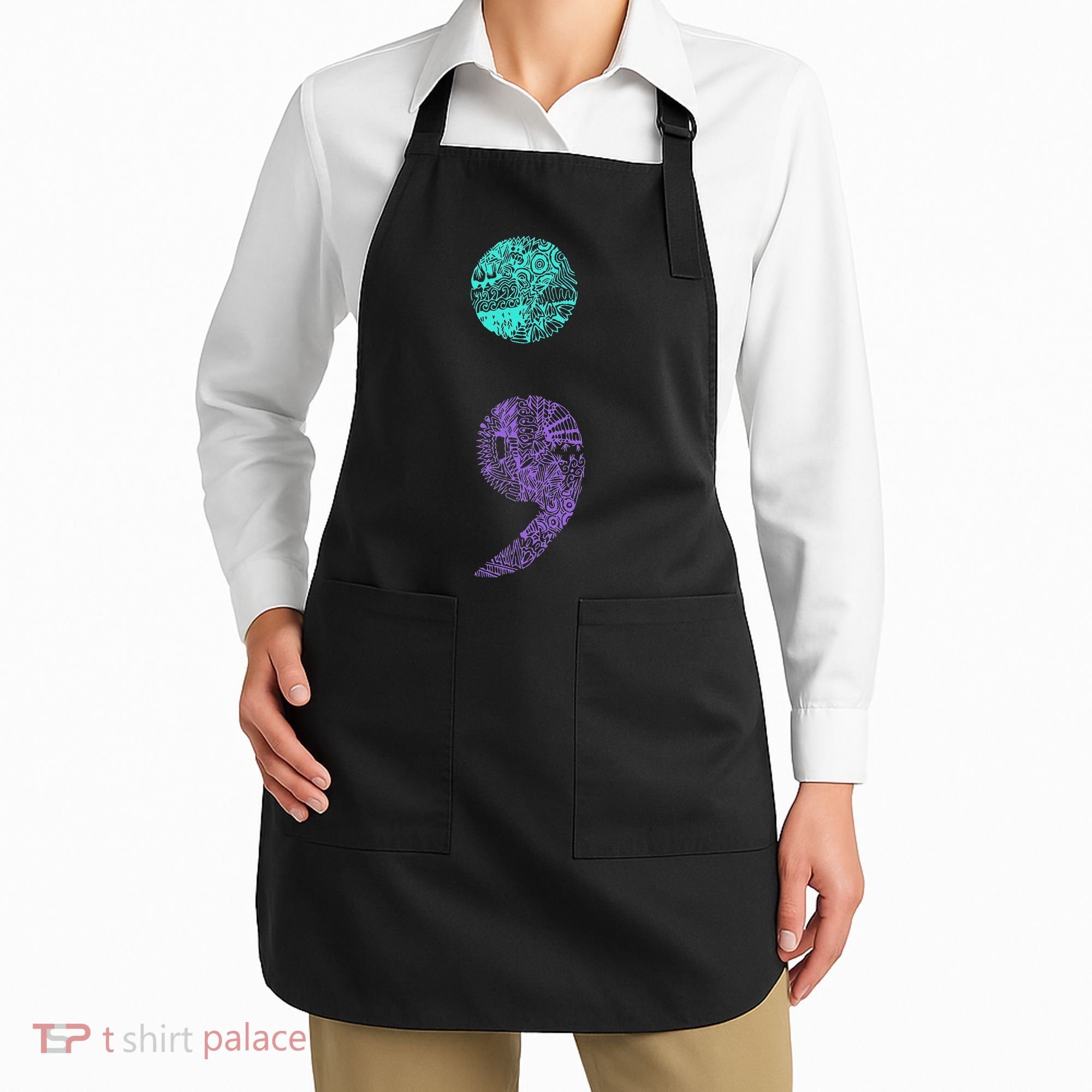 Semicolon Gift Suicide Prevention Awareness Apron