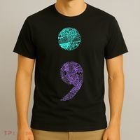 Semicolon Gift Suicide Prevention Awareness T-Shirt thumb 3