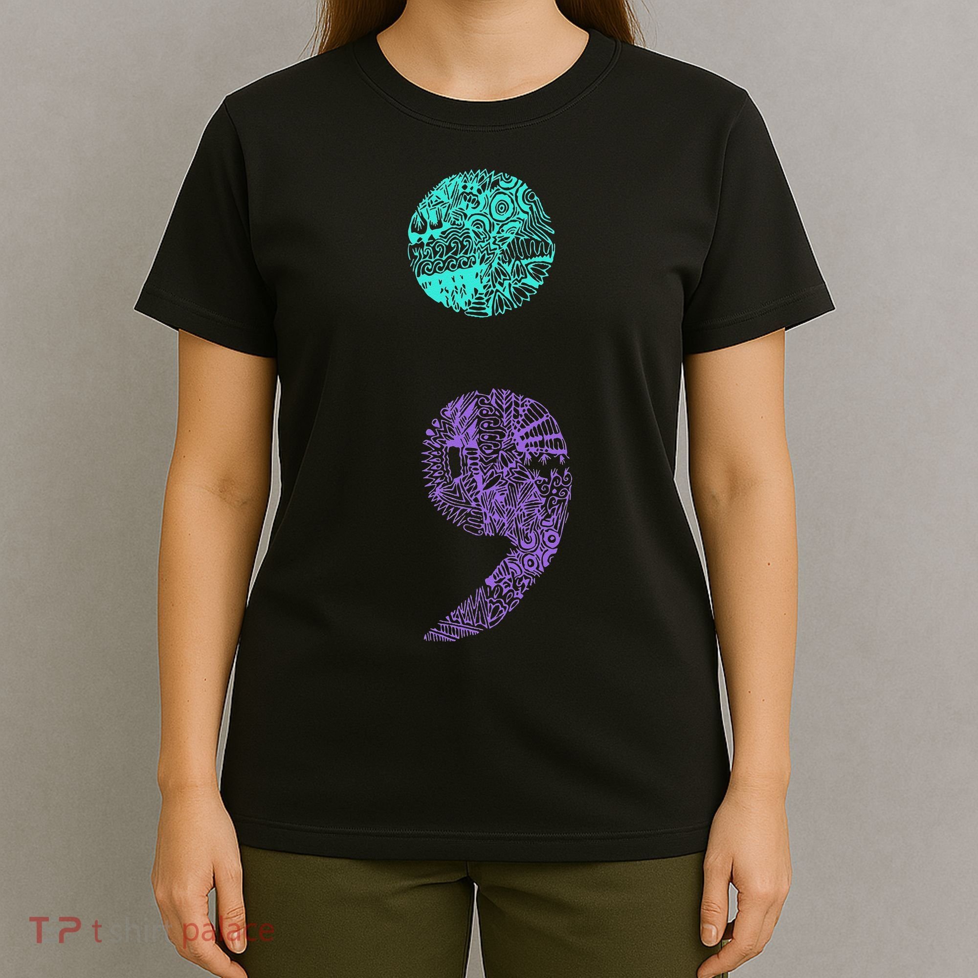 Semicolon Gift Suicide Prevention Awareness T-Shirt
