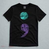 Semicolon Gift Suicide Prevention Awareness T-Shirt thumb 5