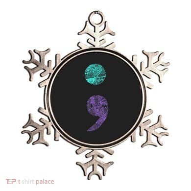 Semicolon Gift Suicide Prevention Awareness Ornament