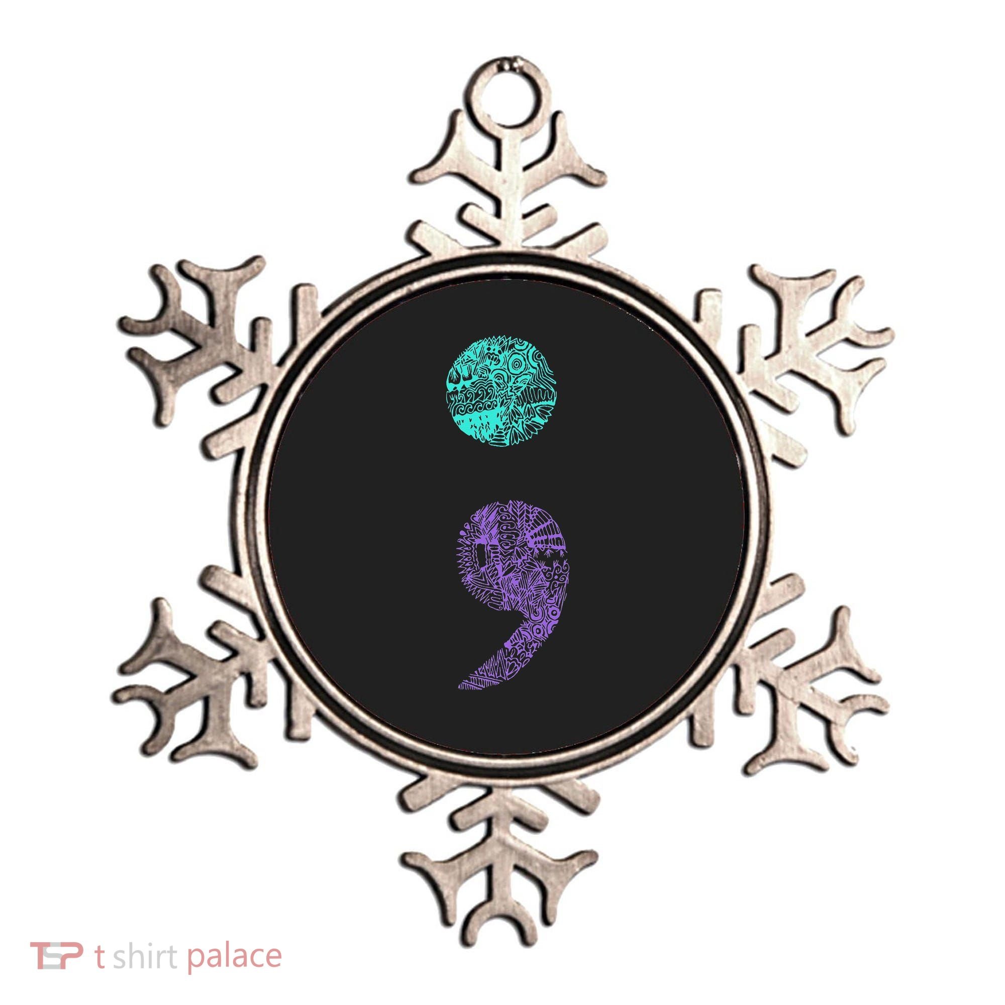 Semicolon Gift Suicide Prevention Awareness Ornament