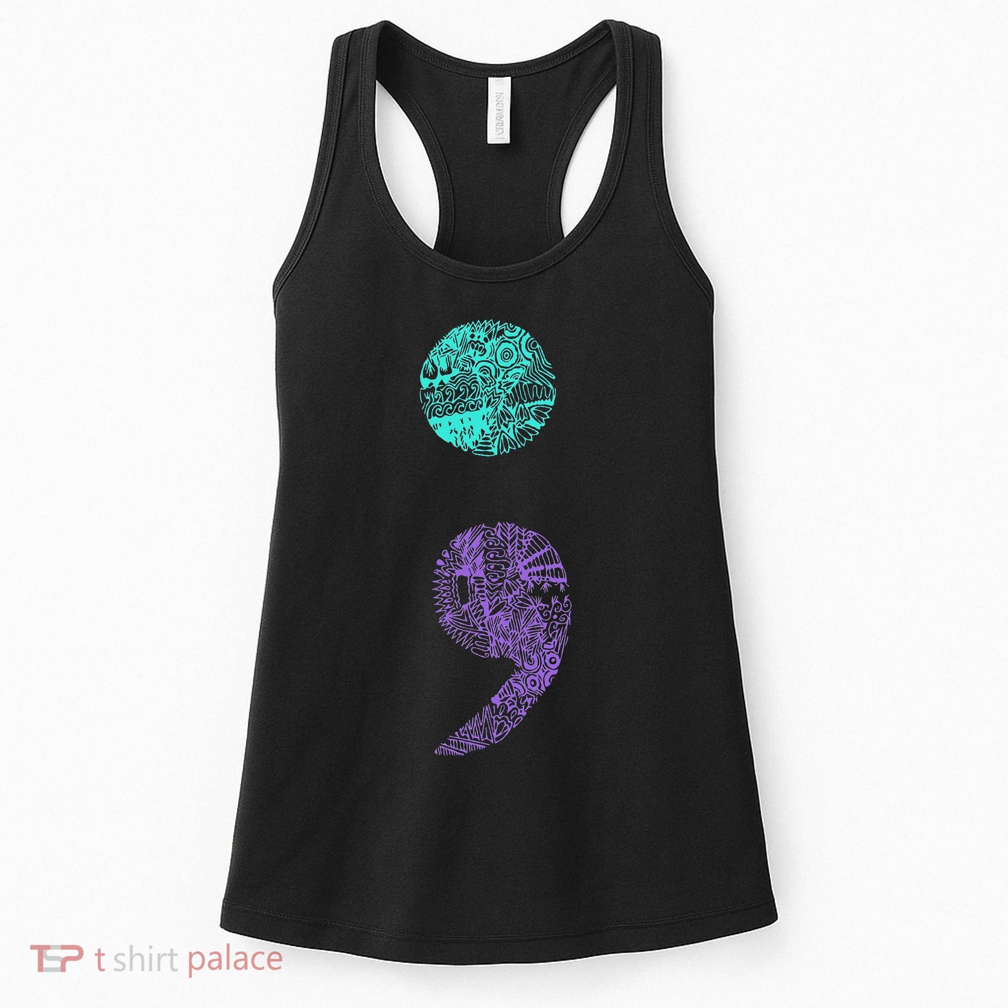 Semicolon Gift Suicide Prevention Awareness Women's Tank Top