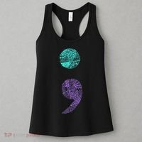 Semicolon Gift Suicide Prevention Awareness Women's Tank Top thumb 3