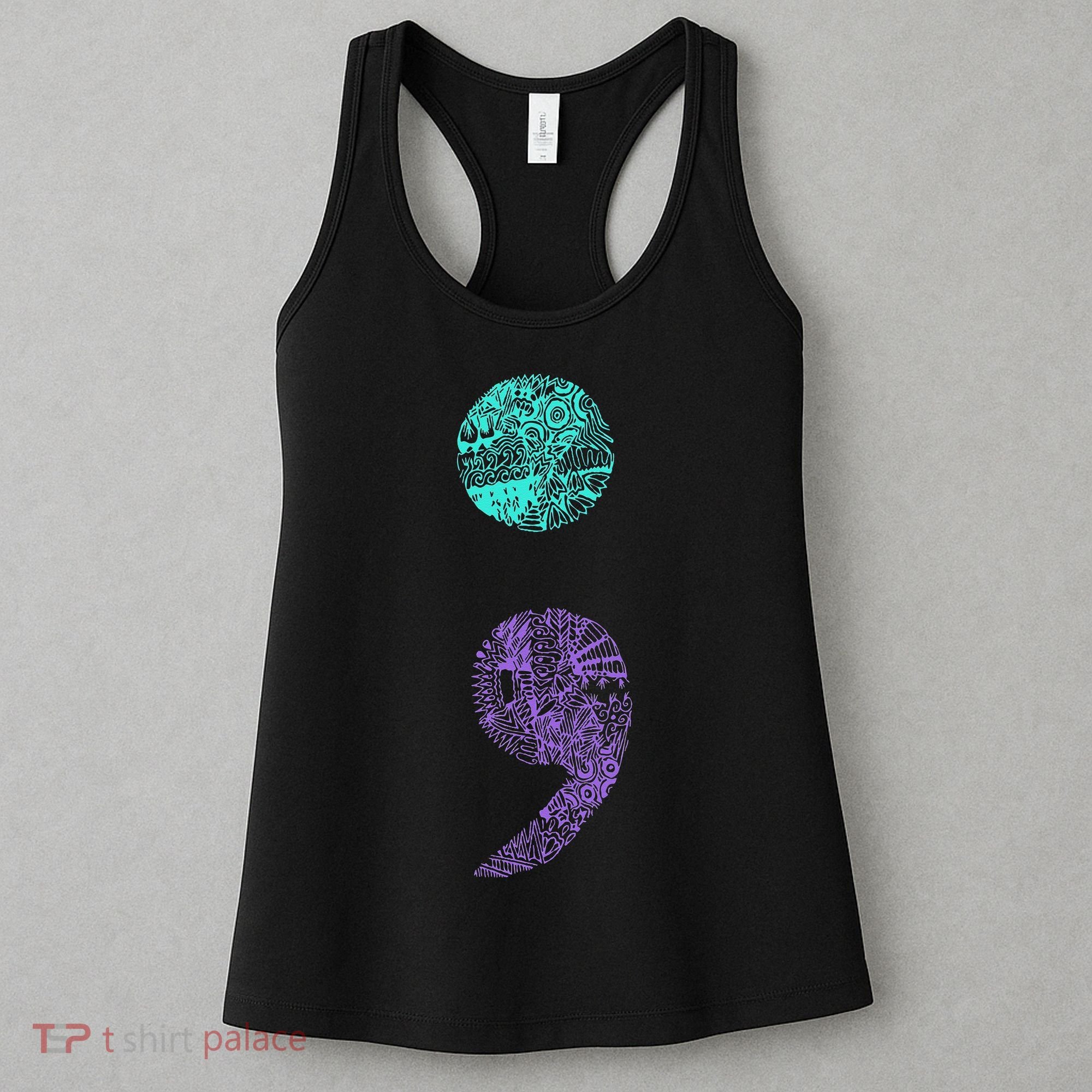 Semicolon Gift Suicide Prevention Awareness Women's Tank Top
