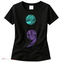 Semicolon Gift Suicide Prevention Awareness Women's T-Shirt thumb 0