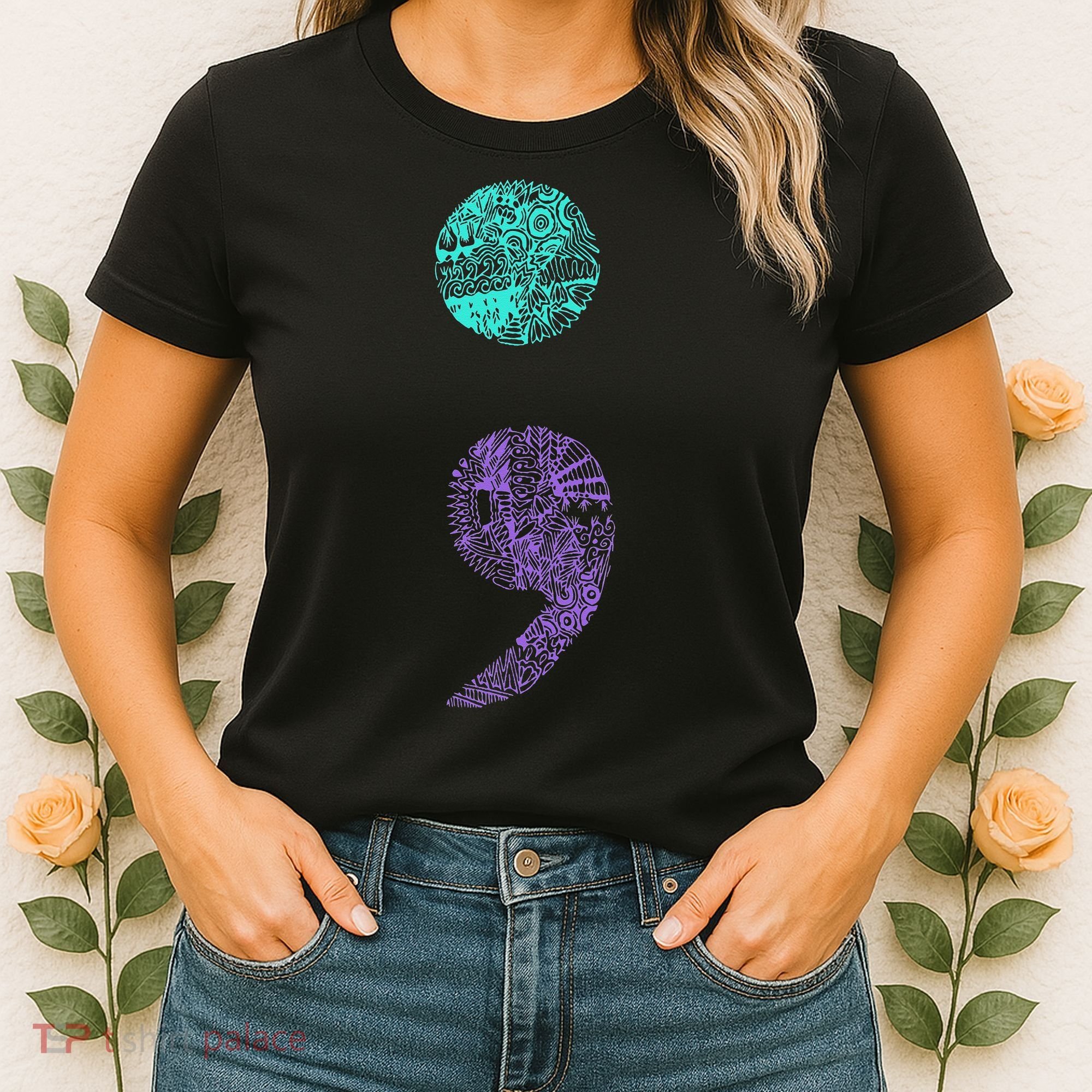 Semicolon Gift Suicide Prevention Awareness Women's T-Shirt