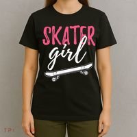 Skater Girl Skateboarding Skateboard Gift T-Shirt thumb 4