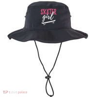 Skater Girl Skateboarding Skateboard Gift Bucket Hat thumb 0